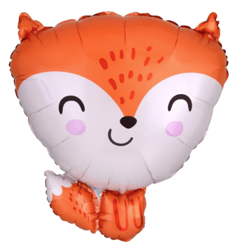 XL Folienballon Figur - Fuchs - ø 45cm